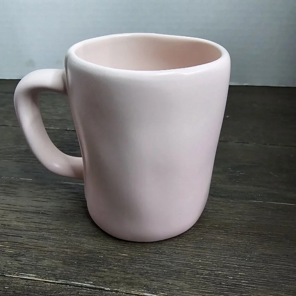 Rae Dunn Artisan Soul Mate Pink Coffee Mug Valentine's Day Farmhouse Magenta